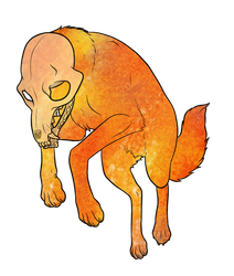Spoopy Fox Transparent by lionsilverwolf