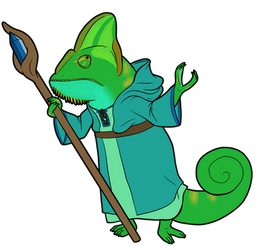 Chameleon Illusionist by lionsilverwolf