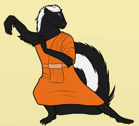 Skunk Monk by lionsilverwolf
