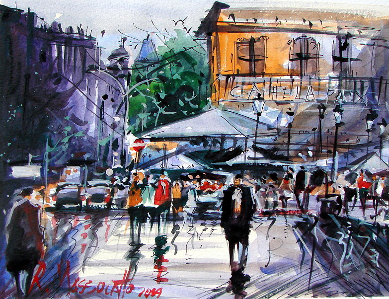 Coffee La Paix watercolor