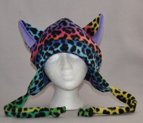 Limited Edition Rainbow Multi-Color Cat Hat