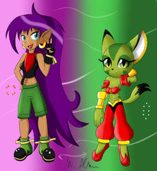 Shantae and Carol - Costume Swap