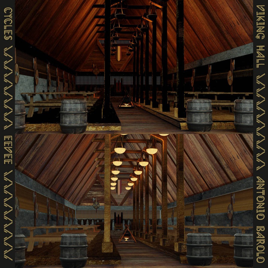 Viking Hall - 3d Modelling by AntonioBarolo on DeviantArt