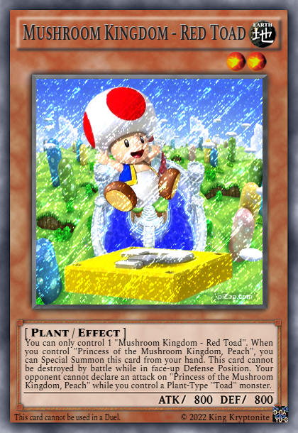 Red Toad YGO Card by KingKryptonite0 on DeviantArt