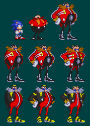 Sonic Vs Eggman Remake, Sprite Animation