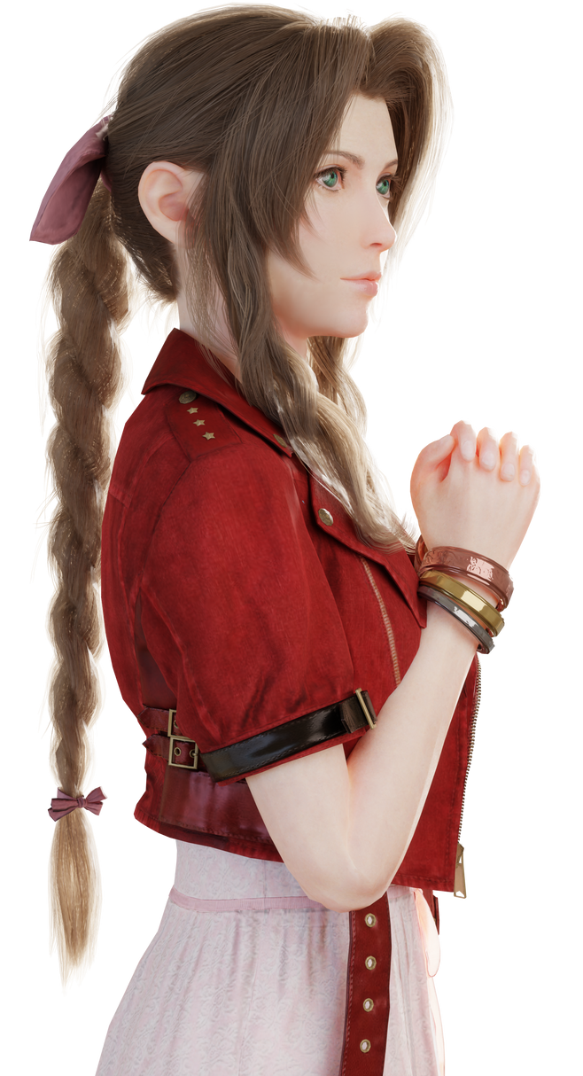 FF7 Remake Aerith - Test (Redo) by viilexx on DeviantArt