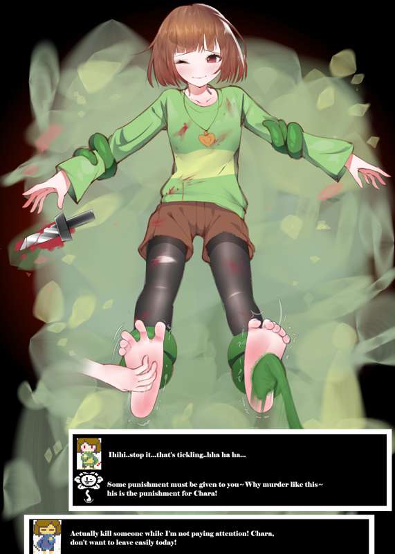 Chara Tickling barefoot By User13254 On DeviantArt chara-tickling-barefoot-by-user13254-on-deviantart
