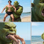 Ogre Eats Beachgoer (Vore Comic)