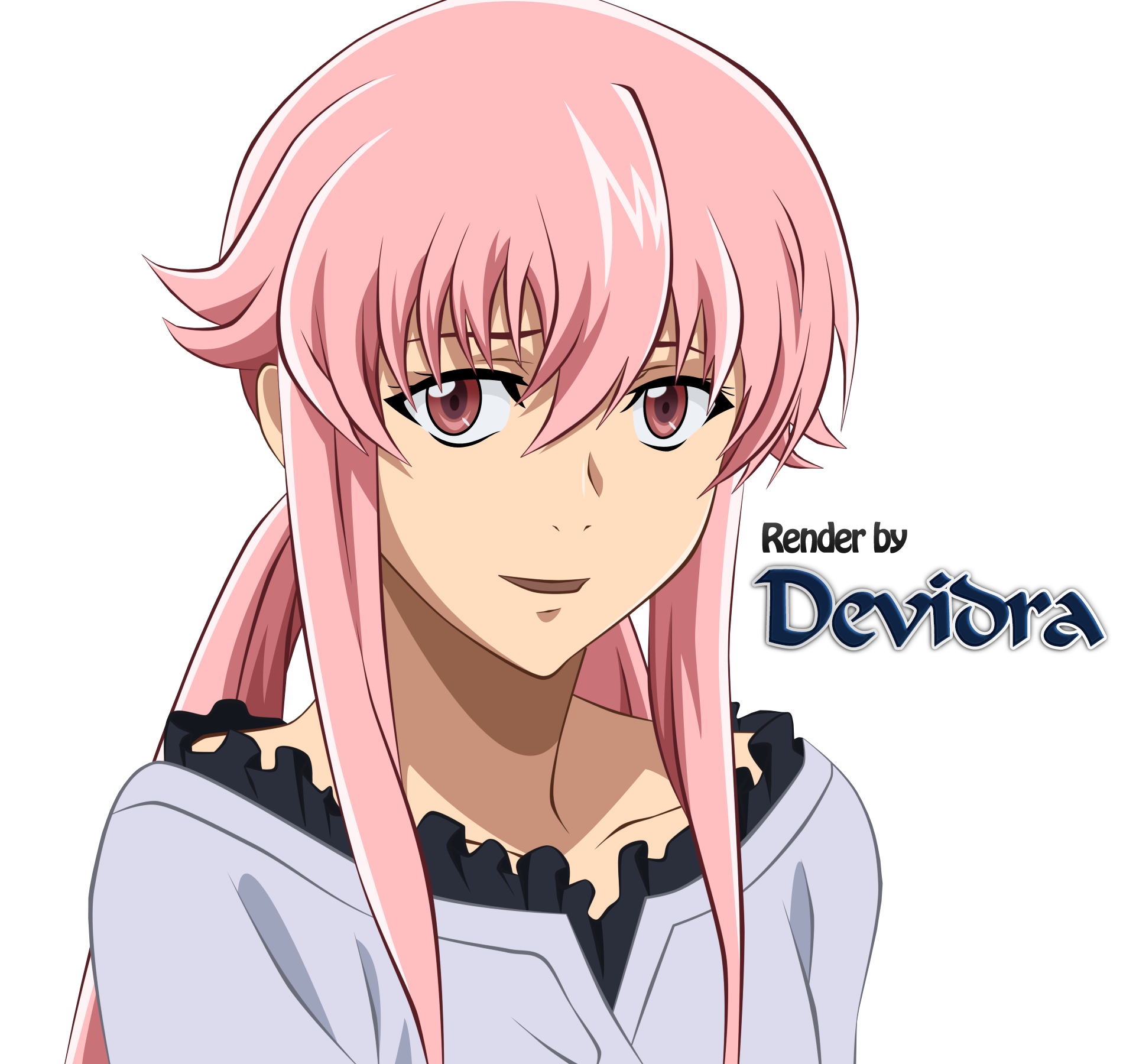 Mirai Nikki - Gasai Yuno 2 (Render) by Devidra by xDevidra on DeviantArt