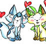 LeafeonXGlaceon as real foxes