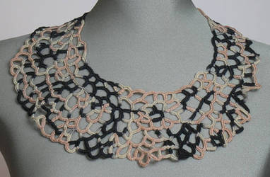 Random Lace Crochet Collar by Judescreations