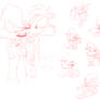 Rosie Squirrel Sketches