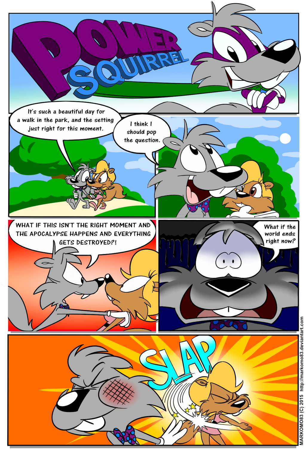 Power Squirrel Comic.