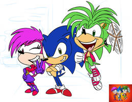 Redrawn Sonic Underground