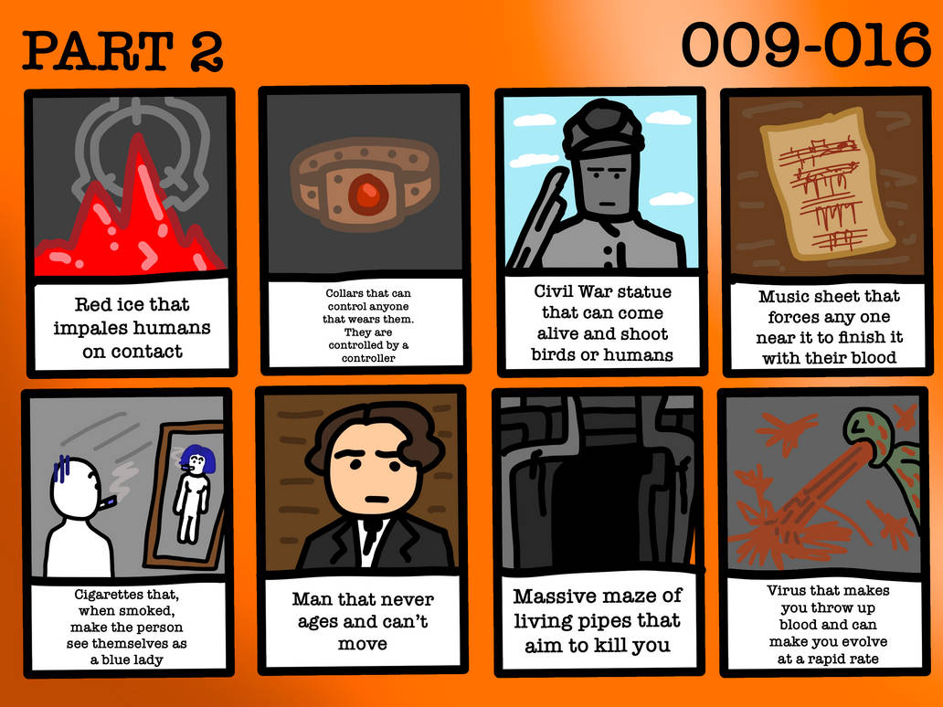 Scp Datatable Drawing Every SCP and their Info (Part 2) by EmiCoolPro5555 on DeviantArt