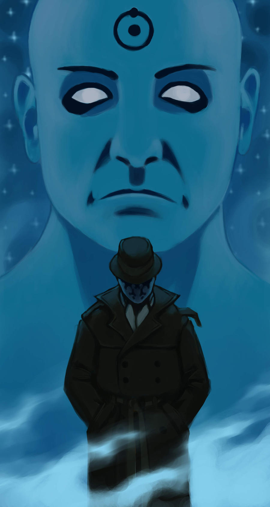 Rorschach and DR Manhattan