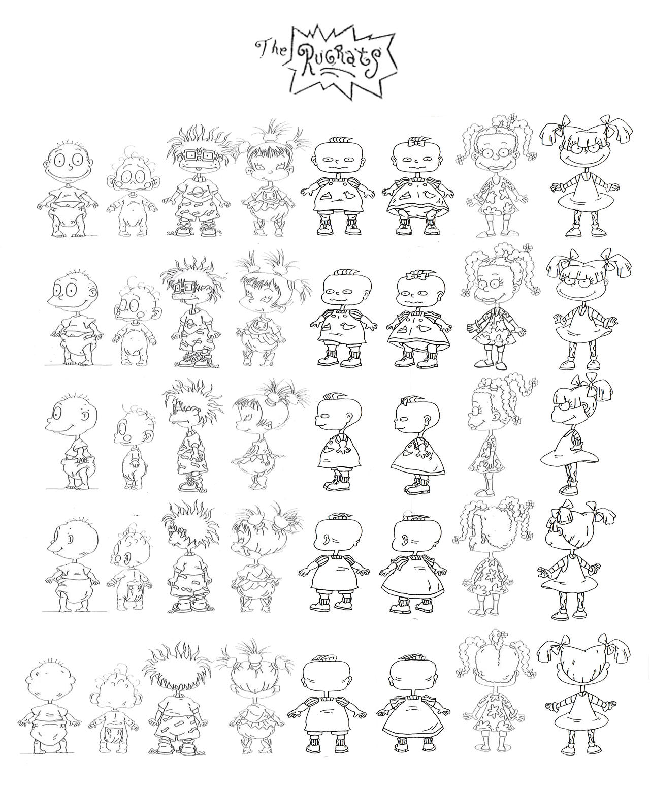 The Rugrats Model Sheets Rugrats Turnaround Models by Redfern05 on DeviantArt