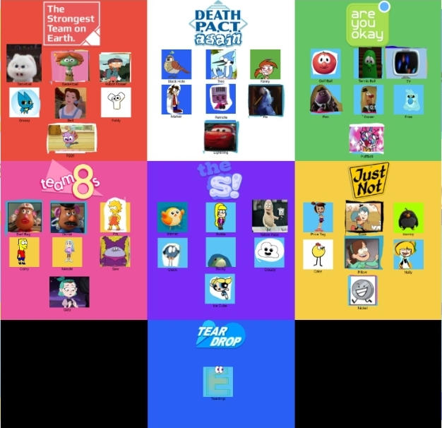 TPOT (1-12) Teams (My Version) by TheBestDeviantYet183 on DeviantArt