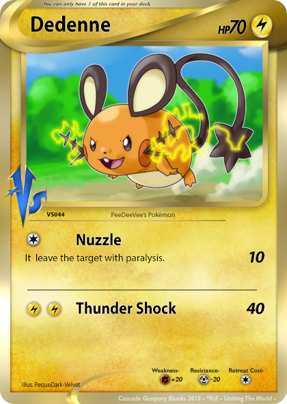 Vs2 UTW Contest - Dedenne (Fake Card)