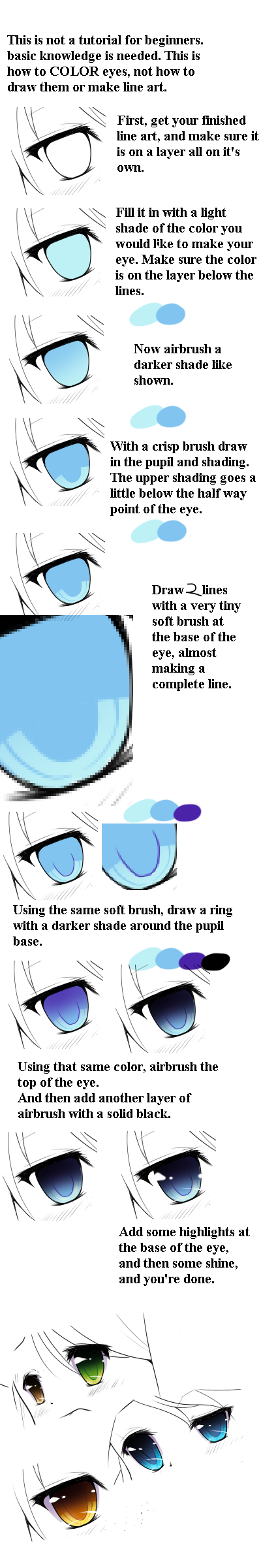 Anime Eye Coloring Tutorial by EatDicks on DeviantArt