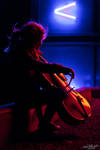 Nighttime cello by Anna-April