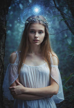 Young mystical woman