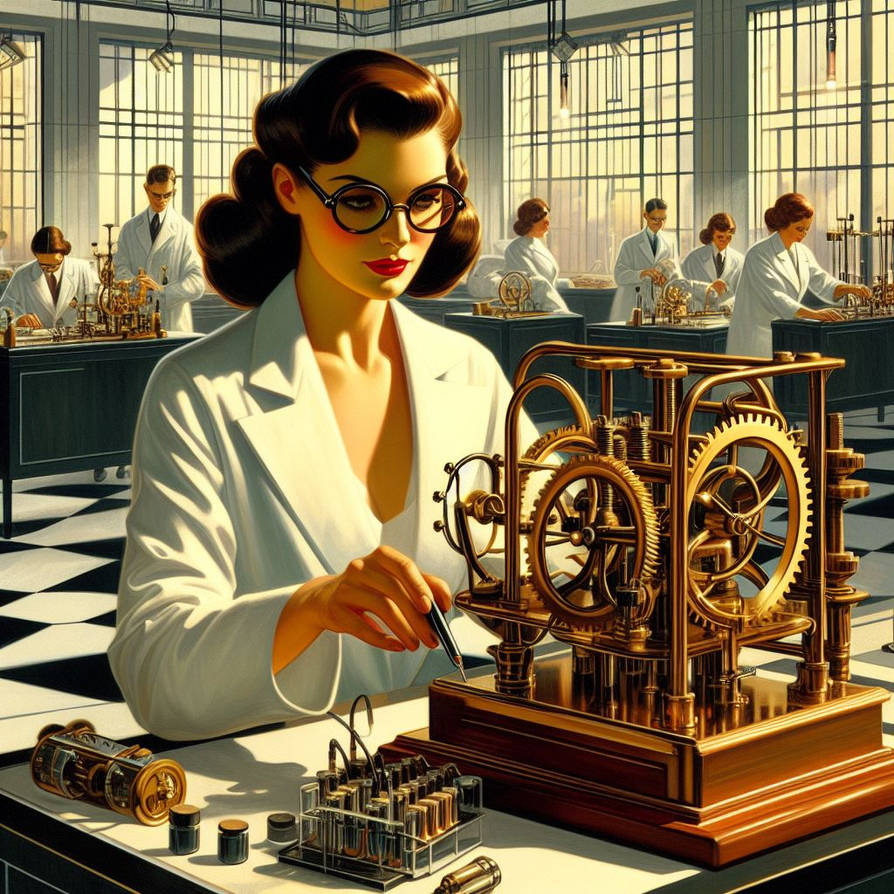 DALL-E Retro: SCIENCE! 3 by thelevenbrech on DeviantArt