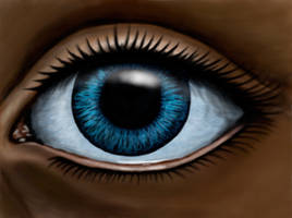 Eye drawn in dA Muro