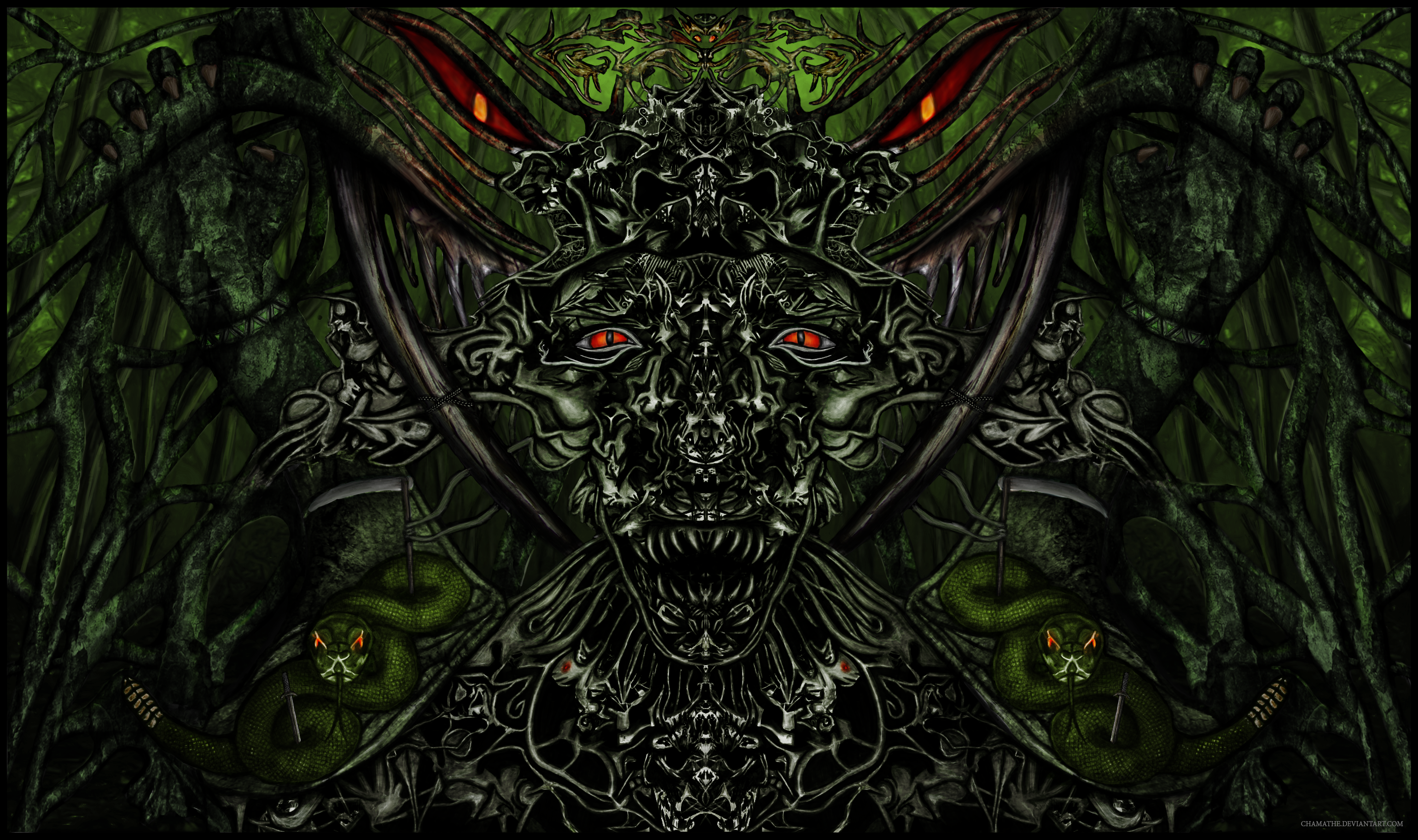 Digital Painting - Forest Spirit by chamathe