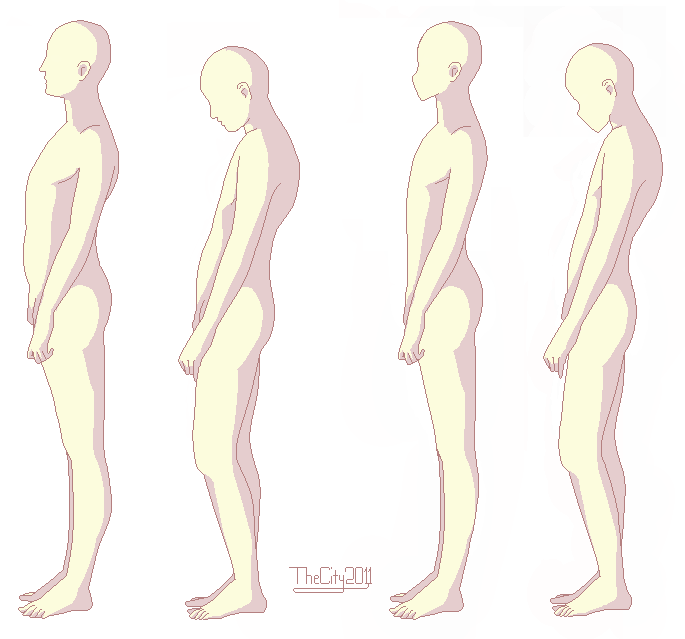 Good VS Bad Posture - MALE - Relistic + Anime