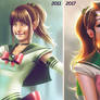 Sailor Jupiter Comparison 2011 vs 2017