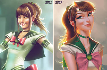 Sailor Jupiter Comparison 2011 vs 2017