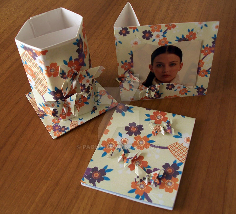 Computer Set Origami Desk set origami 3 by paomai on DeviantArt
