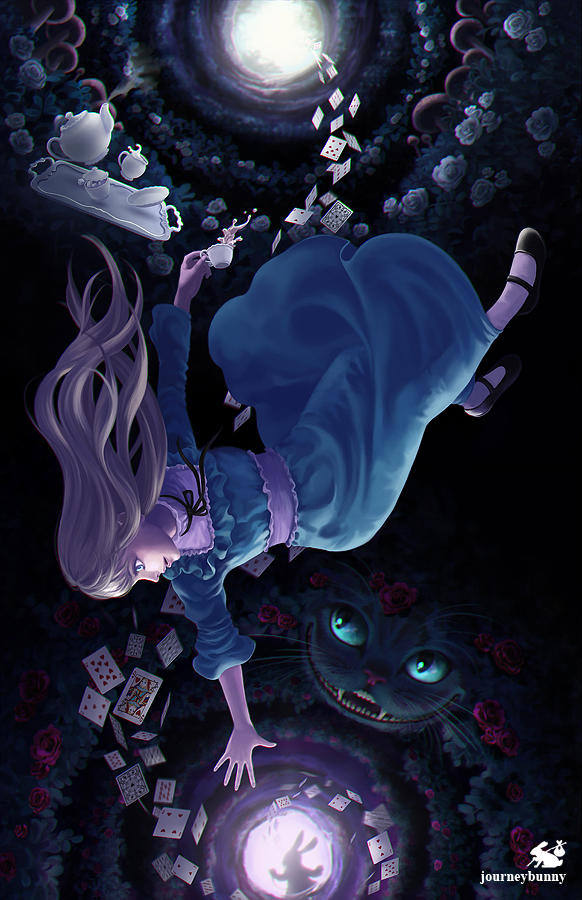 Falling Down the Rabbit-Hole by journeybunny on DeviantArt