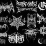 BLACK METAL band logos