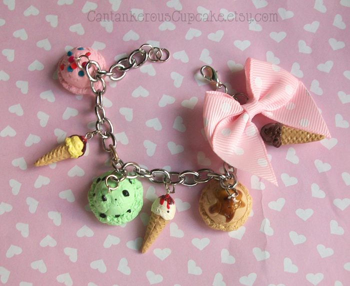 Ice Cream Charm Bracelet