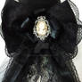 Jabot (neckwear) in black and lace