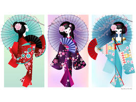 Origami Dolls Print