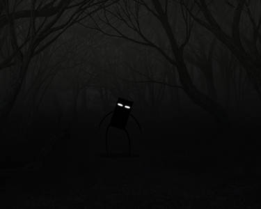 Enderman in the woods