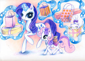 Rarity and Sweetie Bell