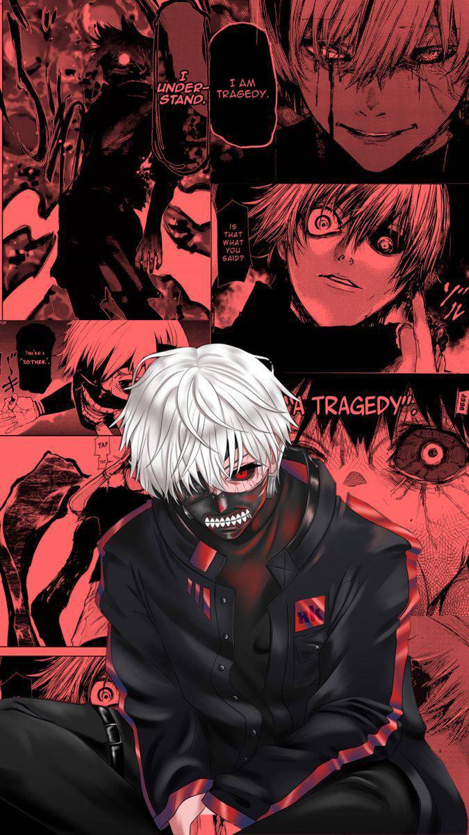 Ken Kaneki full red wallpaper by loggggo on DeviantArt