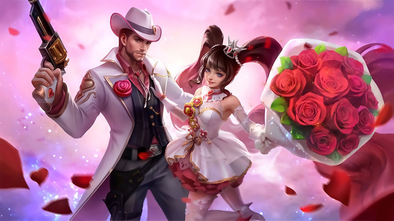 MLBB Layla and Clint Valentine Skin HD Wallpaper by keyadfdf on DeviantArt