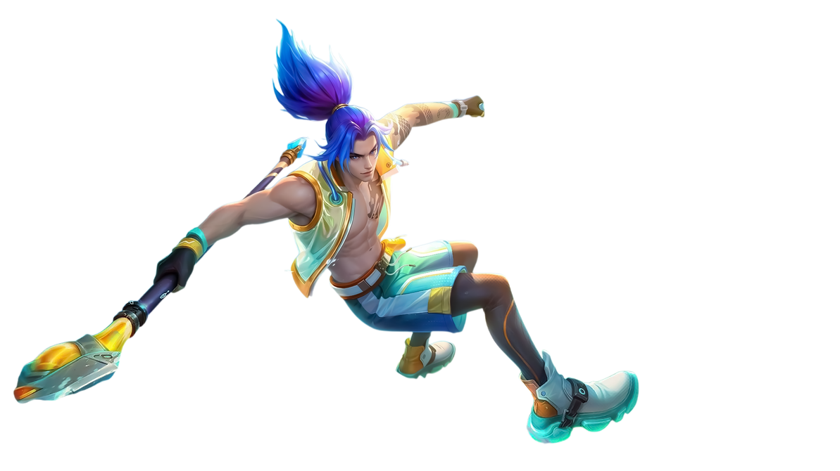 MLBB Zilong Summer Skin Summer Waves PNG by keyadfdf on DeviantArt