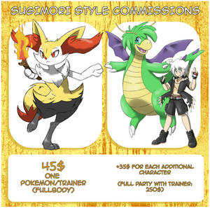 Sugimori Style Commissions [OPEN]