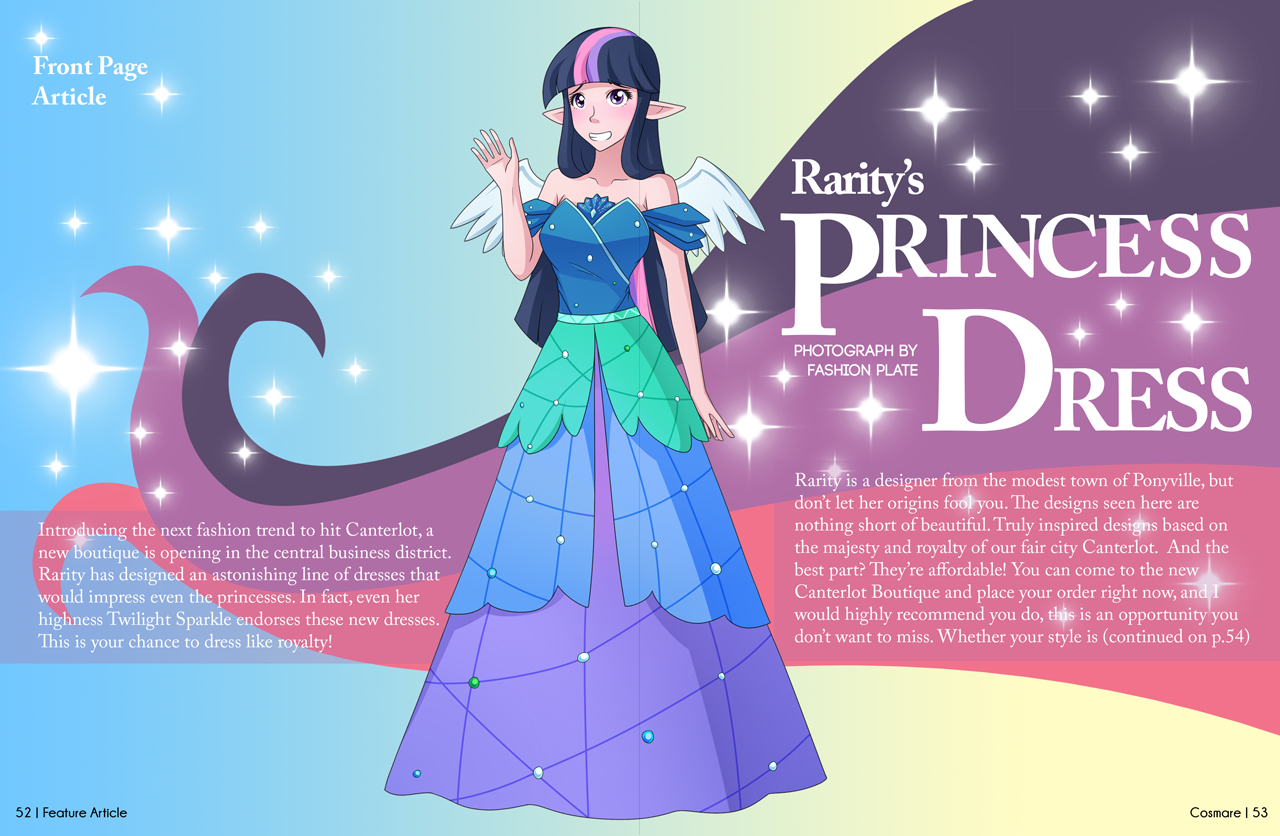 Princess Dress Magazine Spread (S5E14)