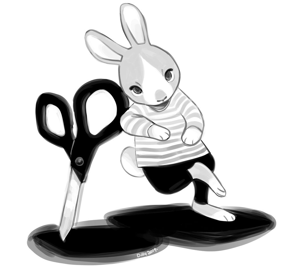 Scissor And Rabbit by doctorgrumbletoon on DeviantArt