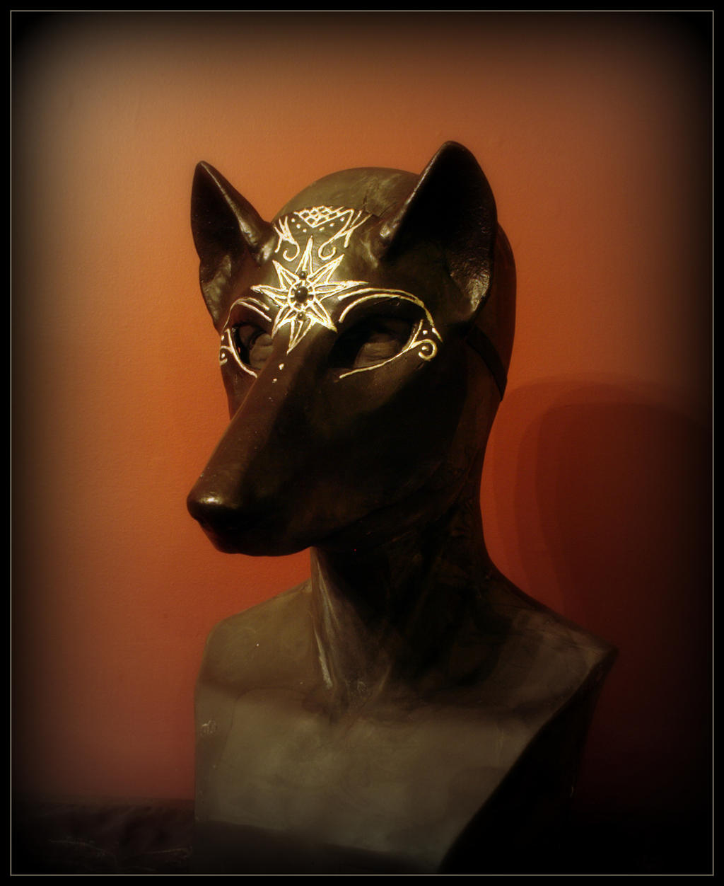 Midnight Wolf Masquerade Mask