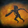 Black figure hoplite