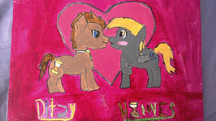 Doctor Whooves x Derpy Painting