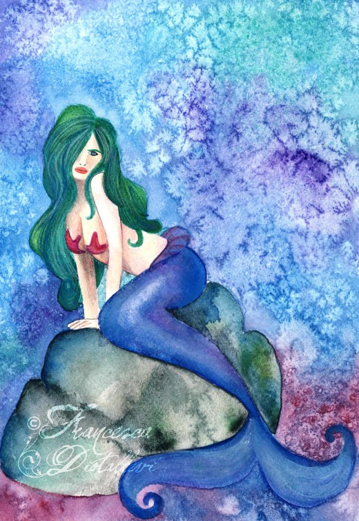 Mermaid in the blu